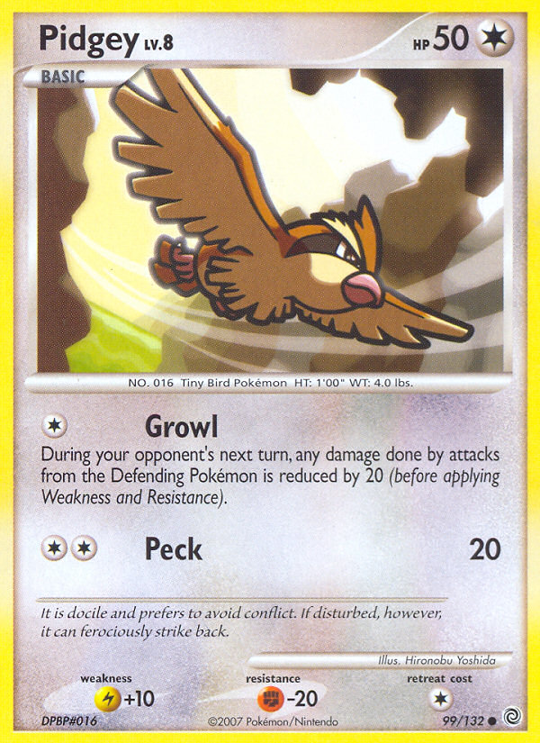 Pidgey (99/132) [Diamond & Pearl: Secret Wonders] | Tables and Towers