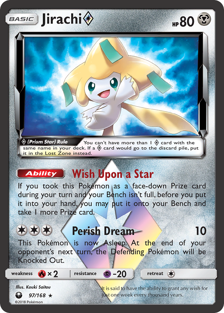 Jirachi (97/168) (Prism Star) [Sun & Moon: Celestial Storm] | Tables and Towers