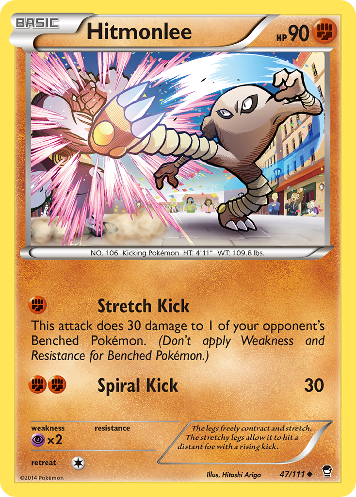 Hitmonlee (47/111) [XY: Furious Fists] | Tables and Towers