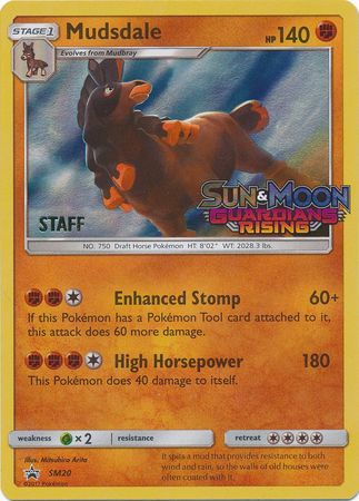 Mudsdale (SM20) (Staff Prerelease Promo) [Sun & Moon: Black Star Promos] | Tables and Towers