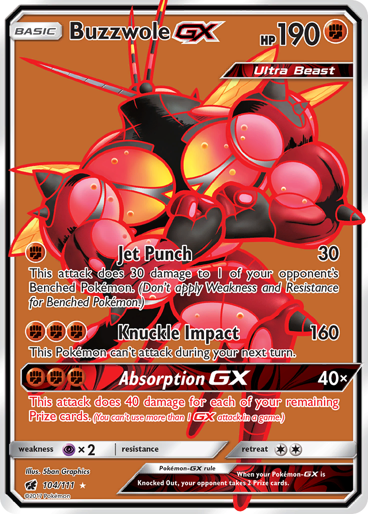 Buzzwole GX (104/111) [Sun & Moon: Crimson Invasion] | Tables and Towers