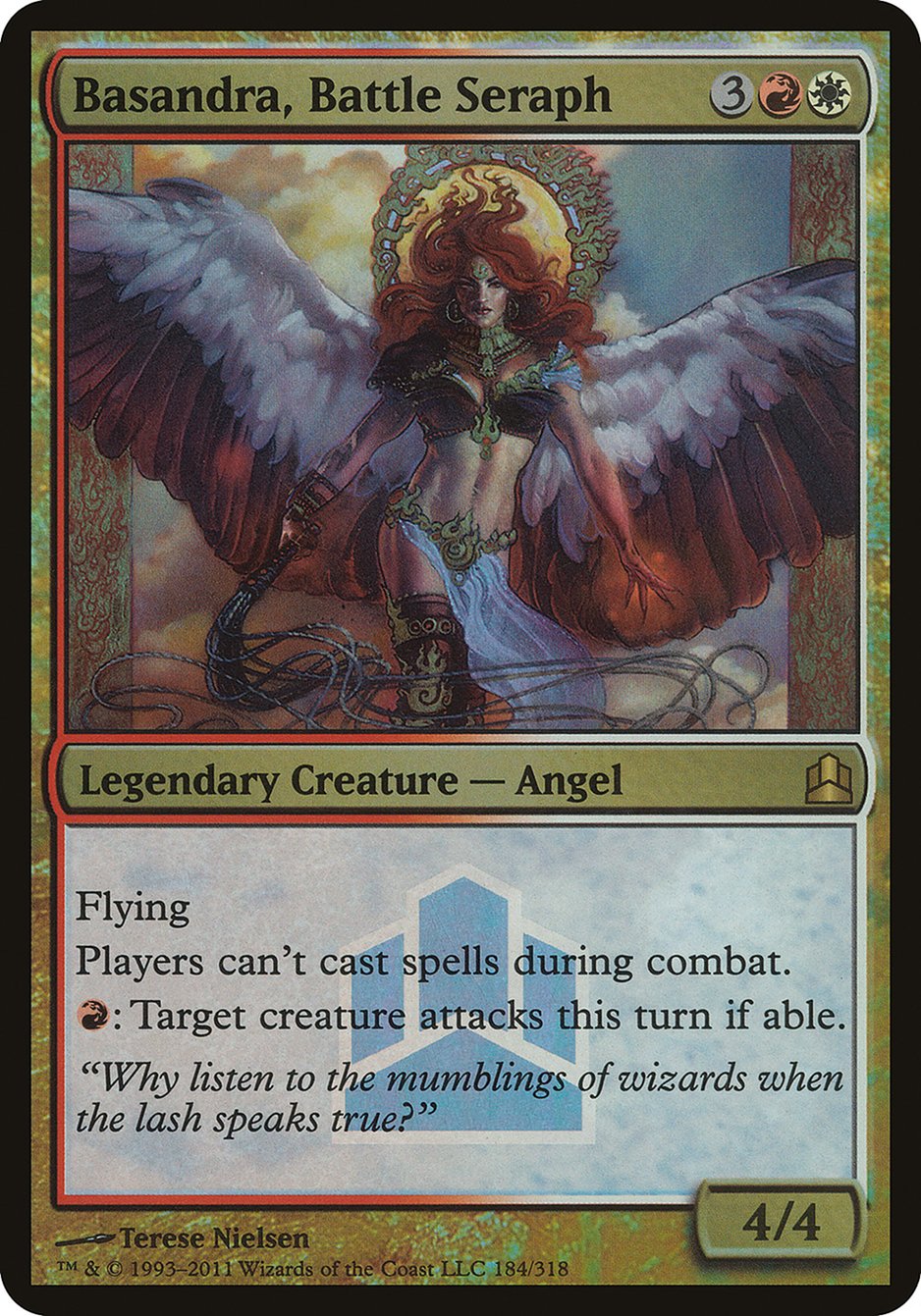 Basandra, Battle Seraph (Launch) (Oversized) [Commander 2011 Oversized] | Tables and Towers