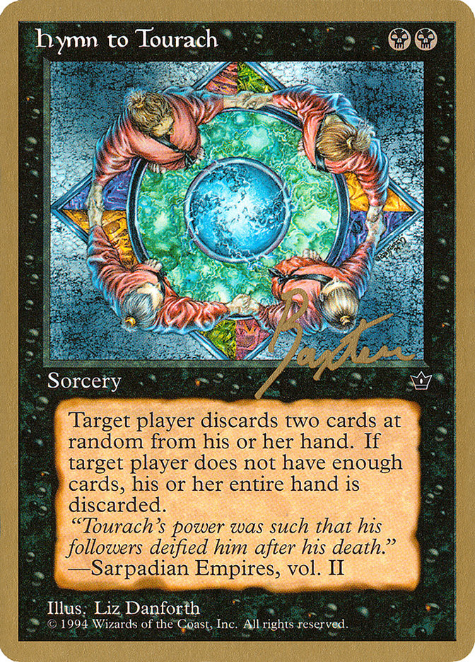 Hymn to Tourach (Circle) (George Baxter) [Pro Tour Collector Set] | Tables and Towers