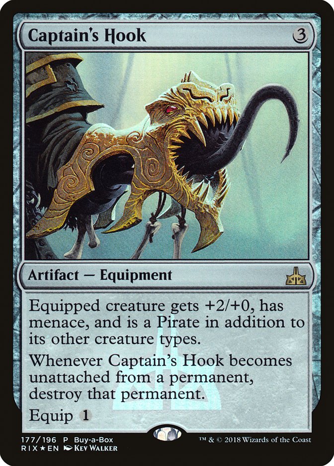 Captain's Hook (Buy-A-Box) [Rivals of Ixalan Promos] | Tables and Towers