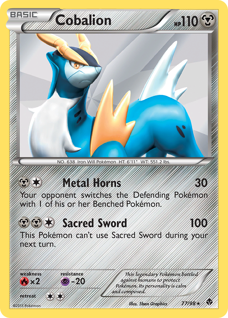 Cobalion (77/98) [Black & White: Emerging Powers] | Tables and Towers