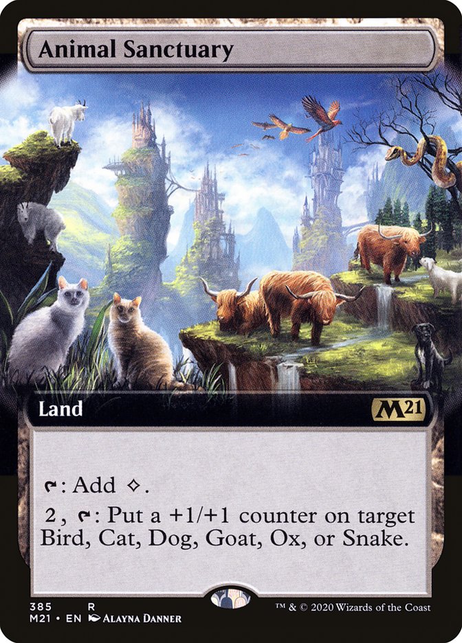 Animal Sanctuary (Extended Art) [Core Set 2021] | Tables and Towers