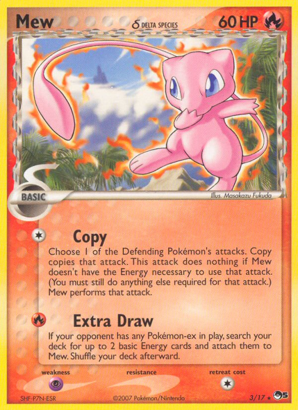 Mew (3/17) (Delta Species) [POP Series 5] | Tables and Towers