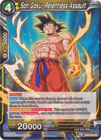 Son Goku, Relentless Assault (DB3-079) [Giant Force] | Tables and Towers