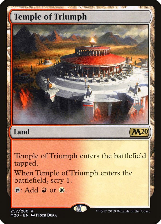 Temple of Triumph (Promo Pack) [Core Set 2020 Promos] | Tables and Towers