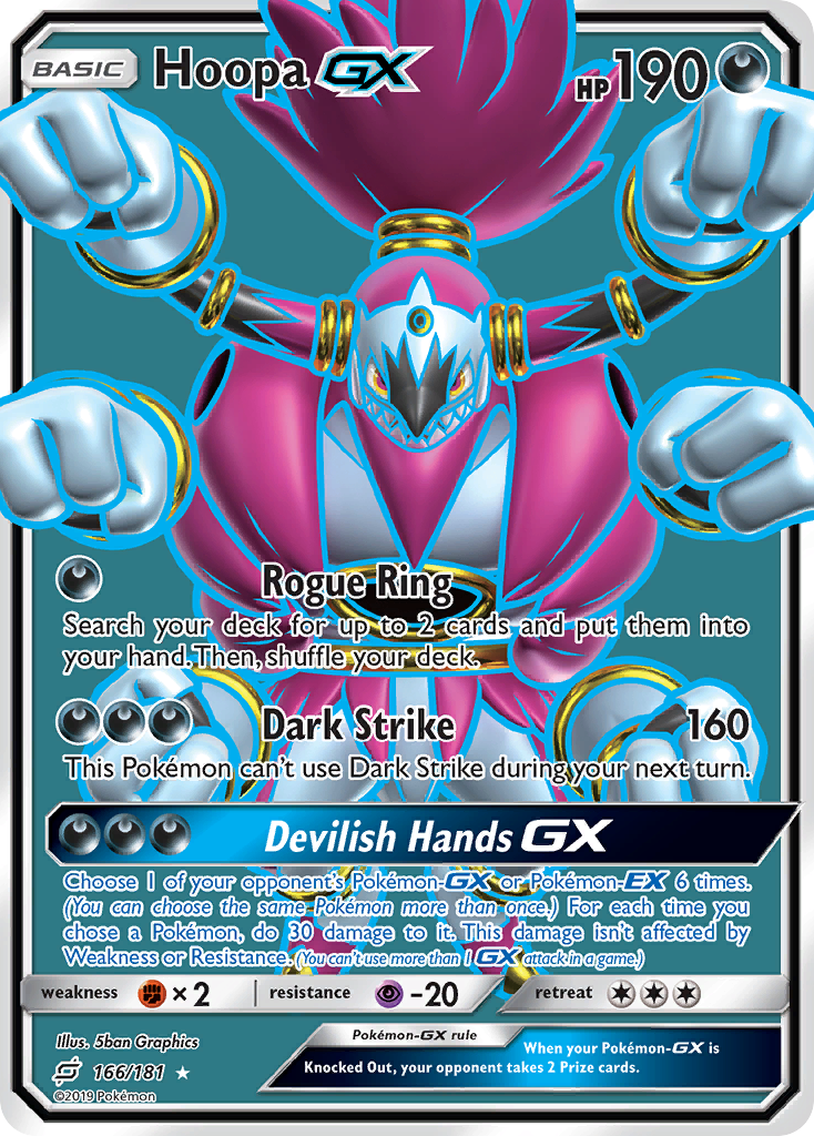 Hoopa GX (166/181) [Sun & Moon: Team Up] | Tables and Towers