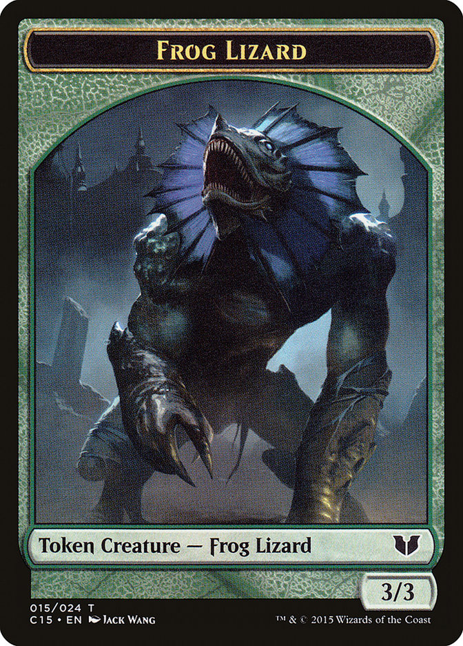 Frog Lizard Token [Commander 2015 Tokens] | Tables and Towers