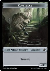 Phyrexian Golem // Construct Double-Sided Token [March of the Machine Commander Tokens] | Tables and Towers