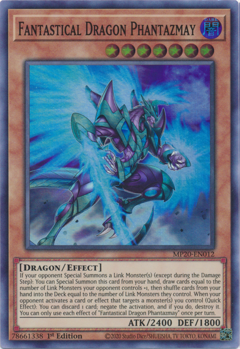 Fantastical Dragon Phantazmay [MP20-EN012] Super Rare | Tables and Towers