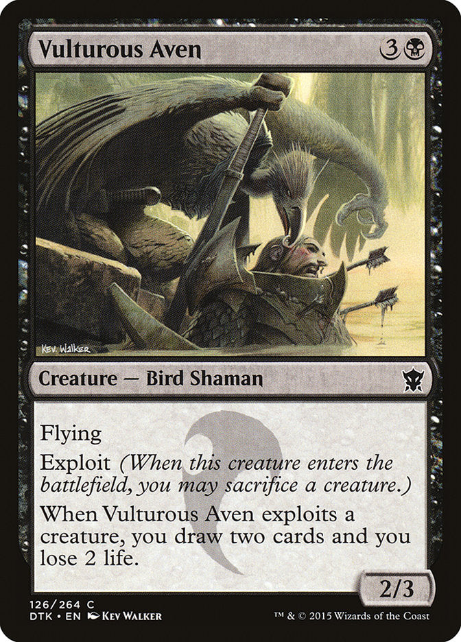 Vulturous Aven [Dragons of Tarkir] | Tables and Towers