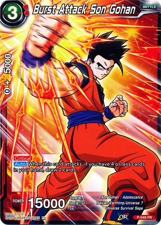 Burst Attack Son Gohan (Alternate Art) (P-049) [Special Anniversary Set] | Tables and Towers