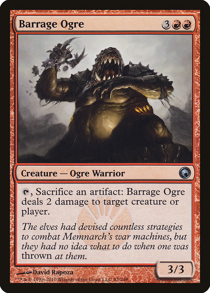 Barrage Ogre [Scars of Mirrodin] | Tables and Towers