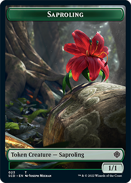 Saproling // Soldier Double-Sided Token [Starter Commander Decks] | Tables and Towers