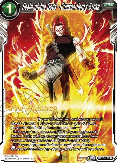 Realm of the Gods - Crimson Hero's Strike (BT16-125) [Realm of the Gods Prerelease Promos] | Tables and Towers