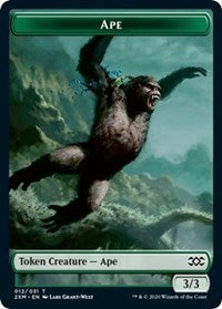 Ape // Elemental Double-Sided Token [Double Masters Tokens] | Tables and Towers