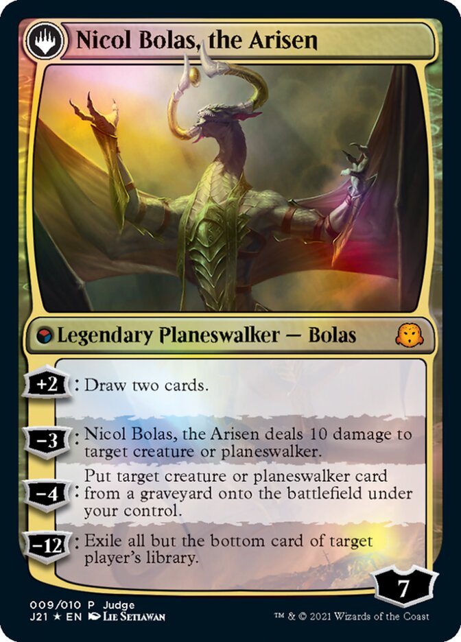 Nicol Bolas, the Ravager // Nicol Bolas, the Arisen [Judge Gift Cards 2021] | Tables and Towers