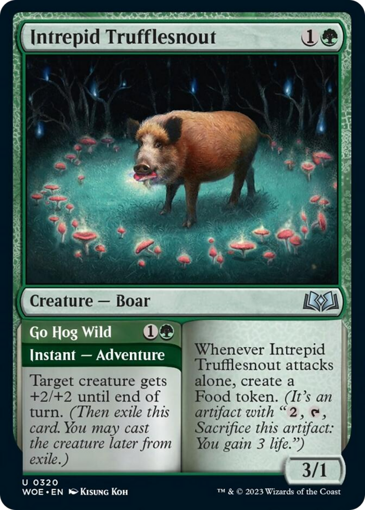 Intrepid Trufflesnout // Go Hog Wild [Wilds of Eldraine] | Tables and Towers