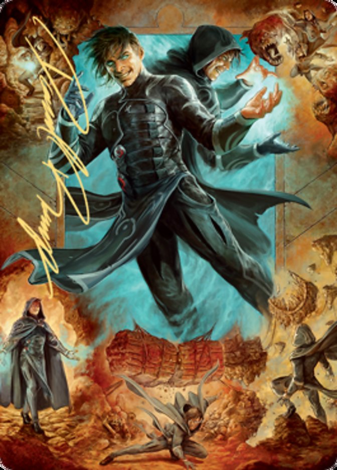 Jace, Mirror Mage 2 Art Card (Gold-Stamped Signature) [Zendikar Rising Art Series] | Tables and Towers