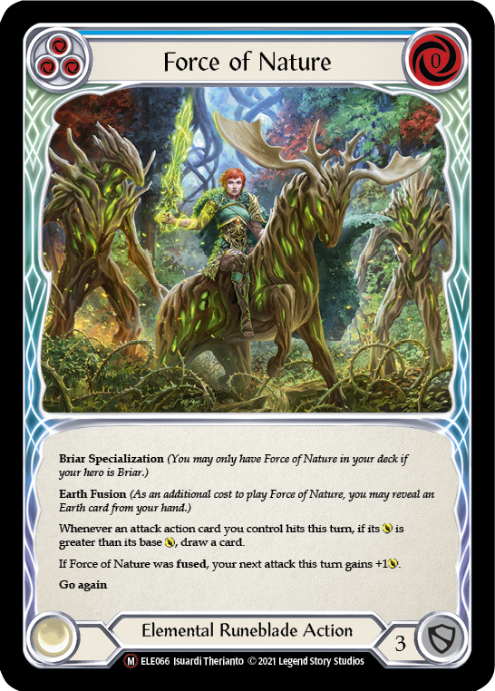 Force of Nature [U-ELE066] (Tales of Aria Unlimited)  Unlimited Rainbow Foil | Tables and Towers