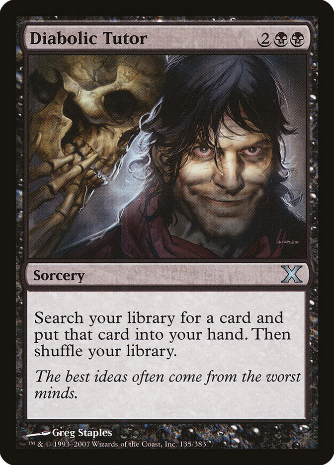 Diabolic Tutor [Tenth Edition] | Tables and Towers