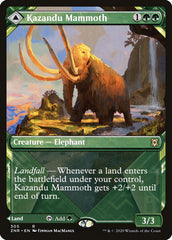 Kazandu Mammoth // Kazandu Valley (Showcase) [Zendikar Rising] | Tables and Towers