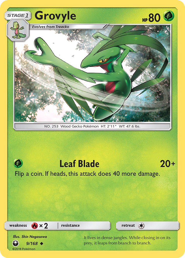 Grovyle (9/168) [Sun & Moon: Celestial Storm] | Tables and Towers