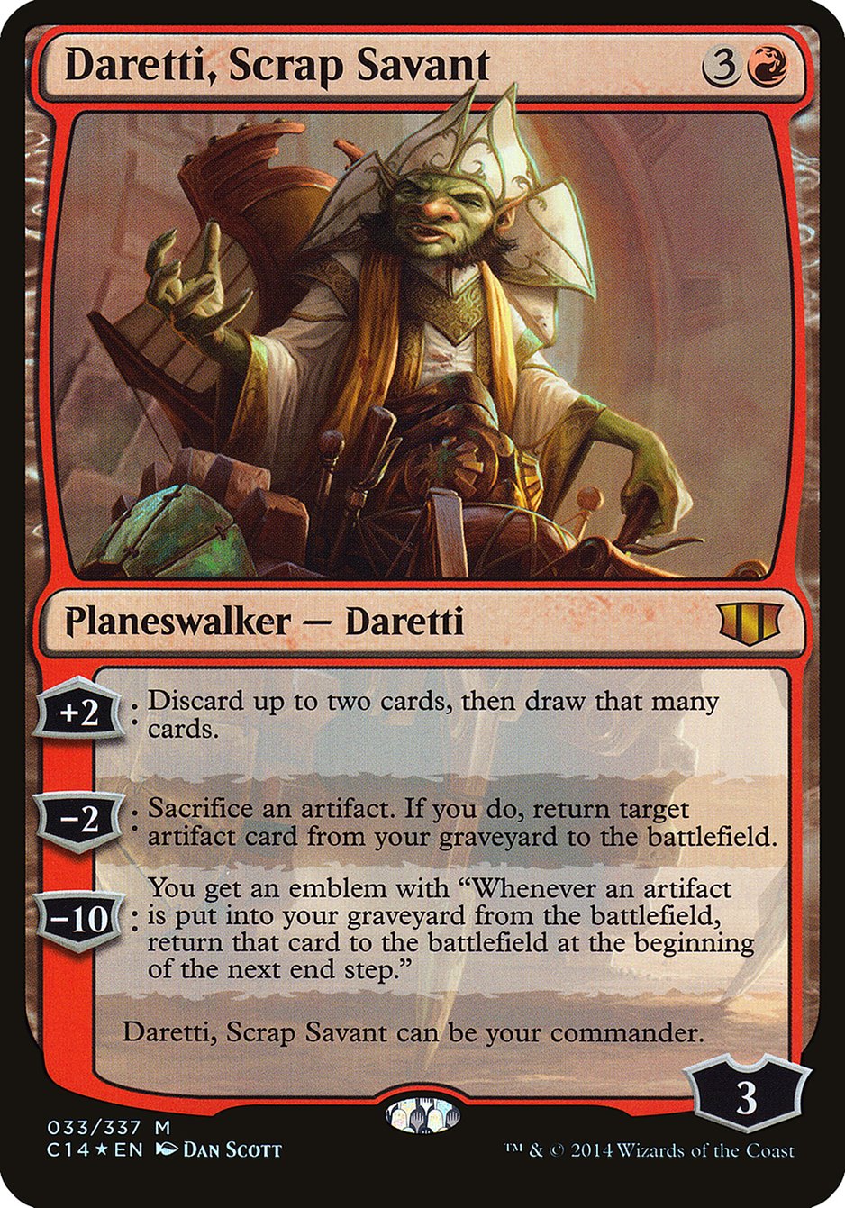 Daretti, Scrap Savant (Oversized) [Commander 2014 Oversized] | Tables and Towers