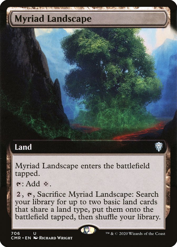 Myriad Landscape (Extended Art) [Commander Legends] | Tables and Towers