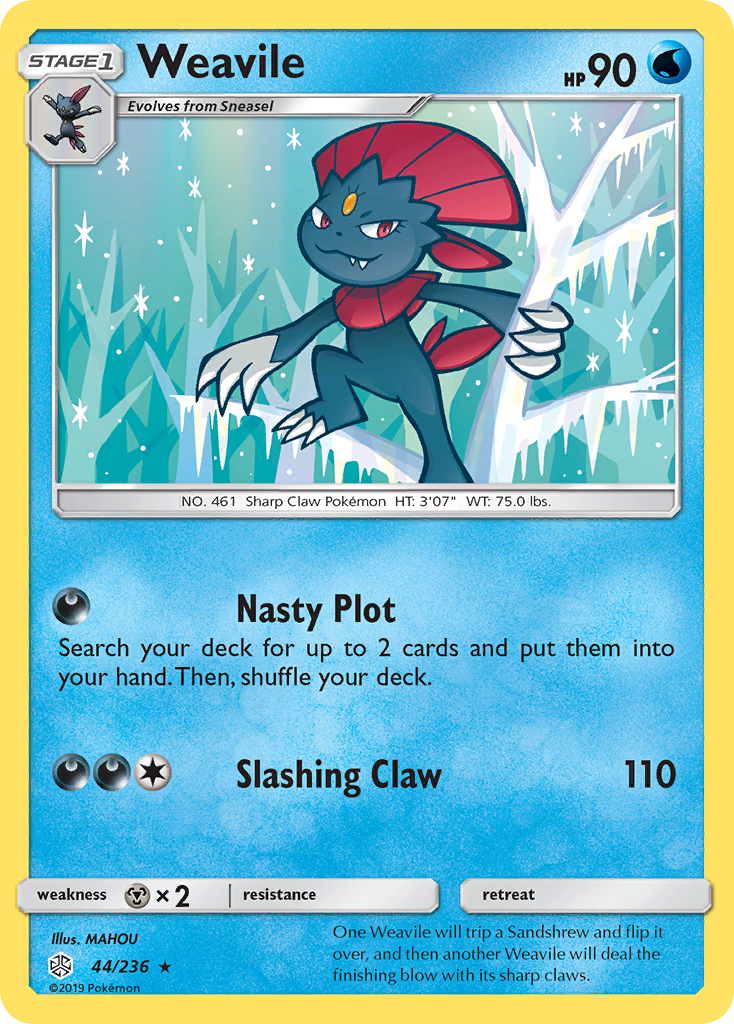 Weavile (44/236) [Sun & Moon: Cosmic Eclipse] | Tables and Towers