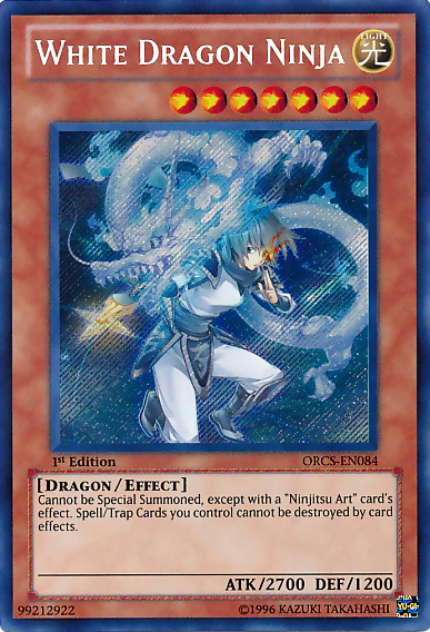 White Dragon Ninja [ORCS-EN084] Secret Rare | Tables and Towers