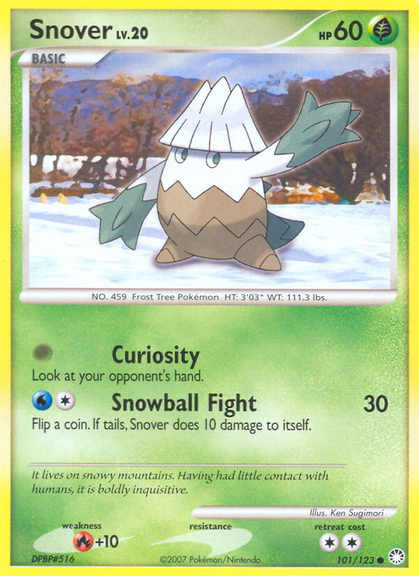 Snover (101/123) [Diamond & Pearl: Mysterious Treasures] | Tables and Towers