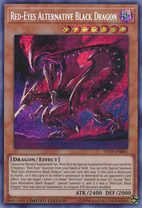 Red-Eyes Alternative Black Dragon [TN19-EN005] Prismatic Secret Rare | Tables and Towers