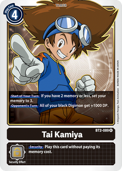 Tai Kamiya [BT2-089] [Release Special Booster Ver.1.0] | Tables and Towers