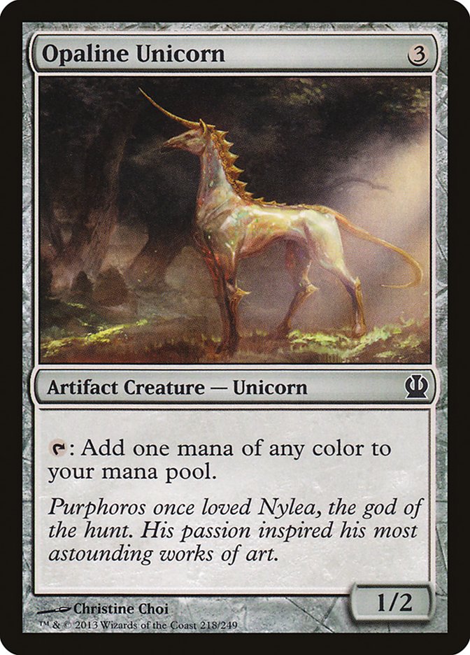 Opaline Unicorn [Theros] | Tables and Towers