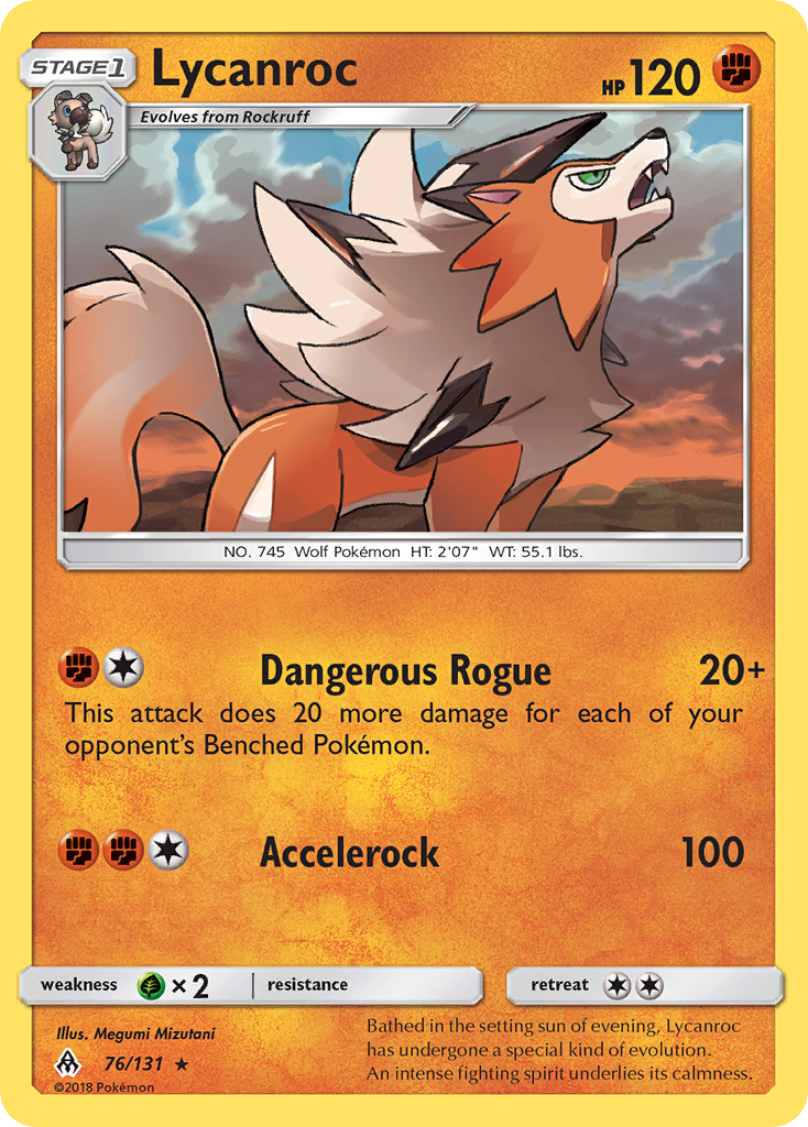 Lycanroc (76/131) [Sun & Moon: Forbidden Light] | Tables and Towers