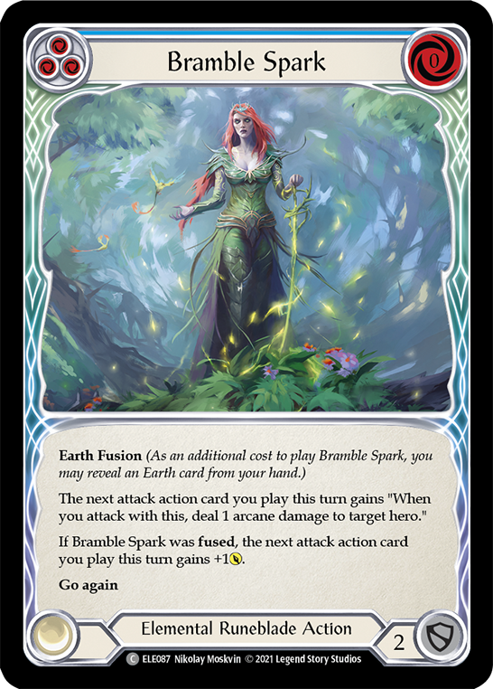 Bramble Spark (Blue) [ELE087] (Tales of Aria)  1st Edition Normal | Tables and Towers