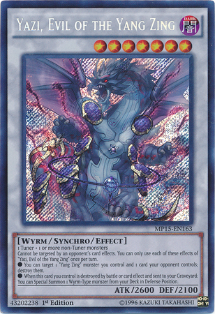 Yazi, Evil of the Yang Zing [MP15-EN163] Secret Rare | Tables and Towers