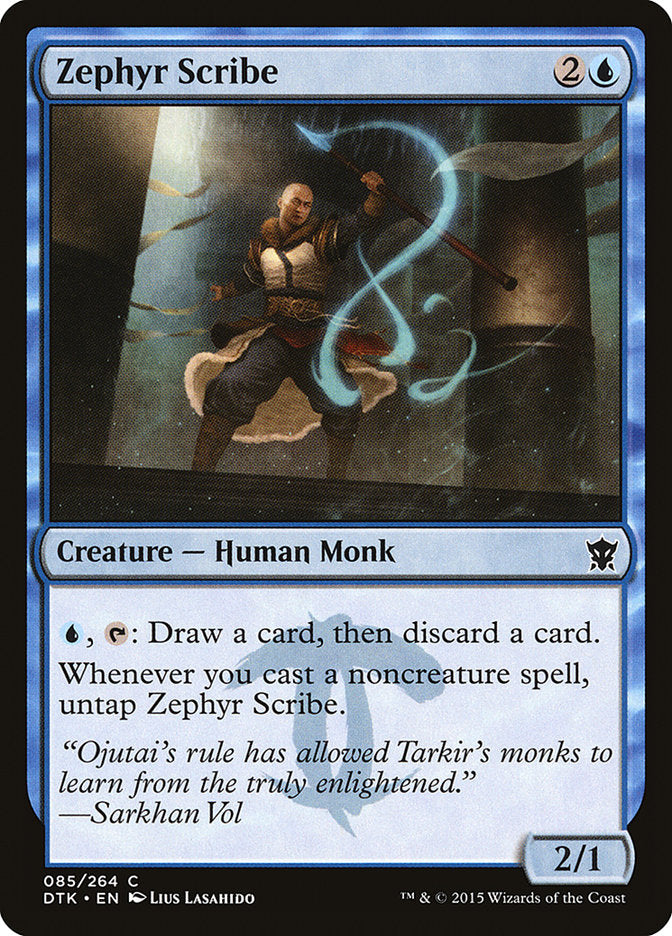 Zephyr Scribe [Dragons of Tarkir] | Tables and Towers