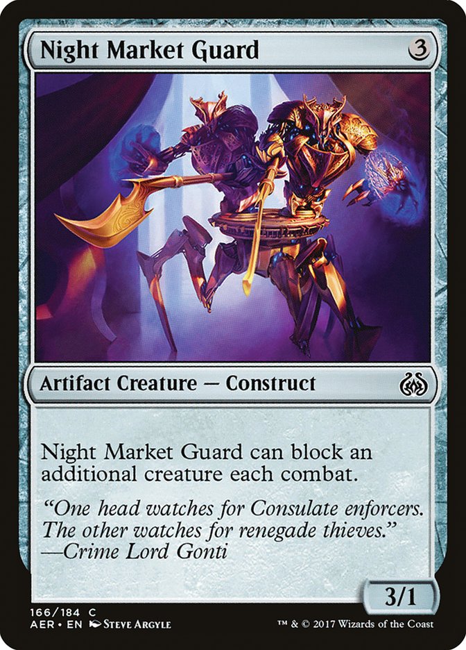 Night Market Guard [Aether Revolt] | Tables and Towers