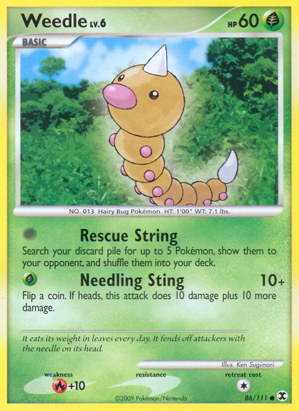 Weedle (86/111) [Platinum: Rising Rivals] | Tables and Towers