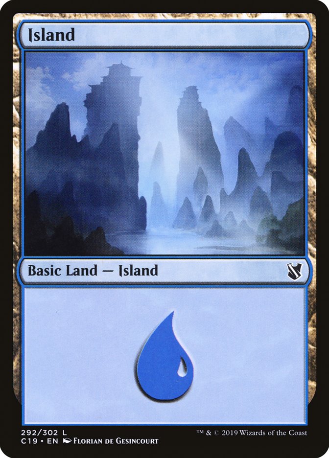 Island (292) [Commander 2019] | Tables and Towers