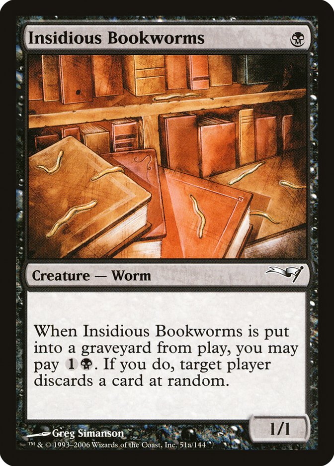 Insidious Bookworms [Coldsnap Theme Decks] | Tables and Towers