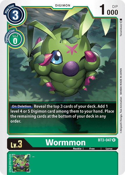 Wormmon [BT3-047] [Release Special Booster Ver.1.5] | Tables and Towers