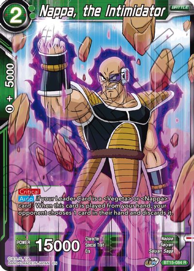 Nappa, the Intimidator (BT15-084) [Saiyan Showdown] | Tables and Towers