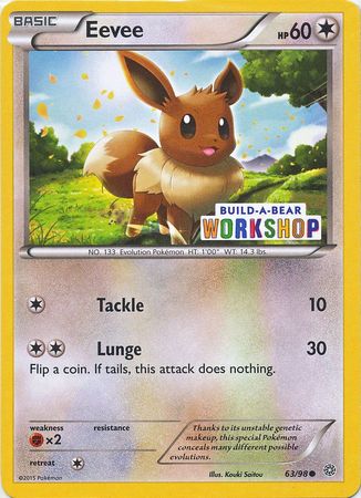 Eevee (63/98) (Build A Bear Workshop Exclusive) [XY: Ancient Origins] | Tables and Towers