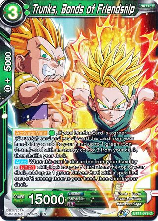 Trunks, Bonds of Friendship (BT11-079) [Vermilion Bloodline] | Tables and Towers